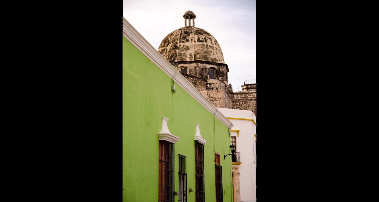 Luxury Travel Tour Vacation To Mexico Campeche Cathedral Color