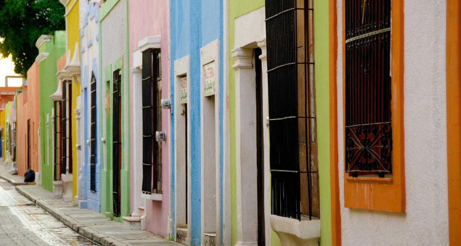 Luxury Travel Tour Vacation To Mexico Campeche Colorful Street