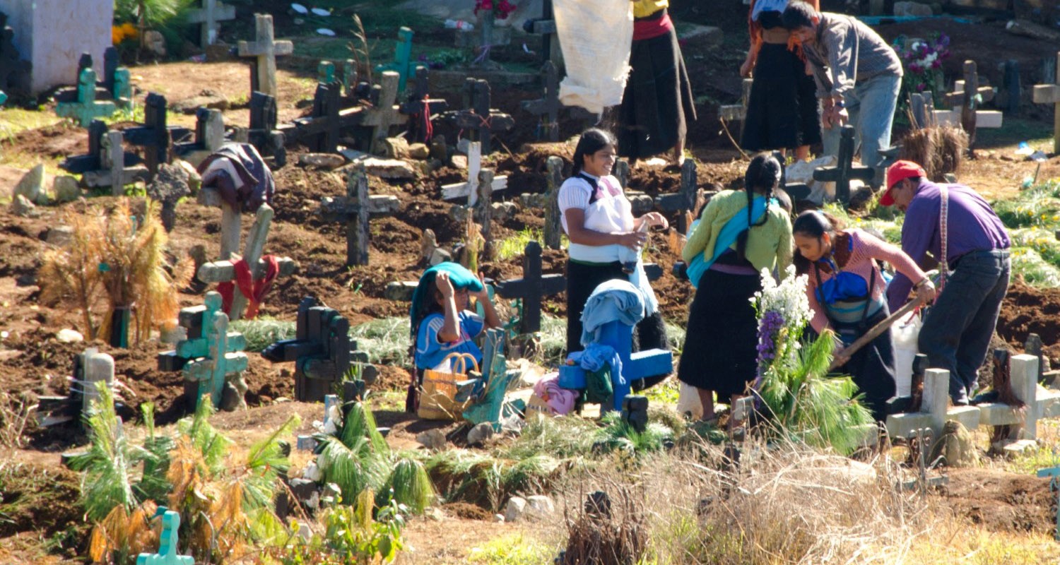 Luxury Travel-Tour Vacation To Mexico Chiapas San Juan Chamula Cemetery