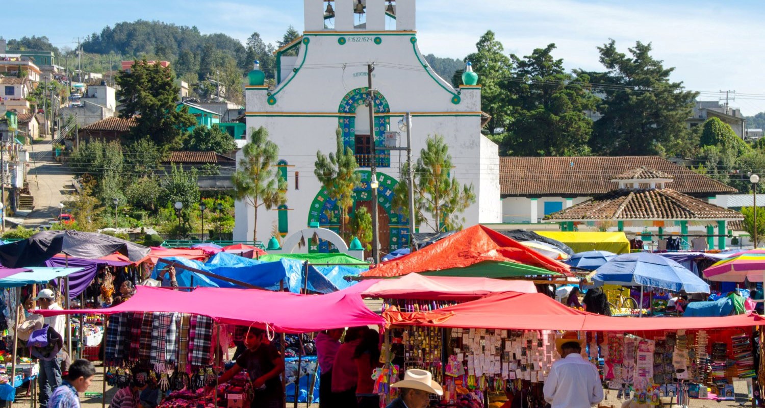 Luxury Travel-Tour Vacation To Mexico Chiapas San Juan Chamula Square